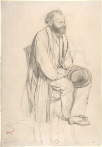 Édouard Manet, Seated, Holding His Hat MET DP805813