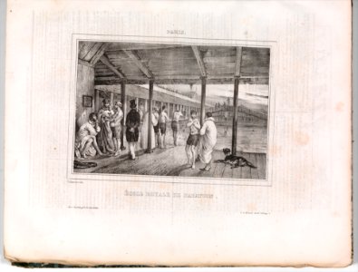 École Royale de Natation, Le Charivari, August 3, 1834 MET DP366355