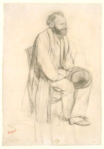 Édouard Manet, Seated, Holding His Hat MET DT640