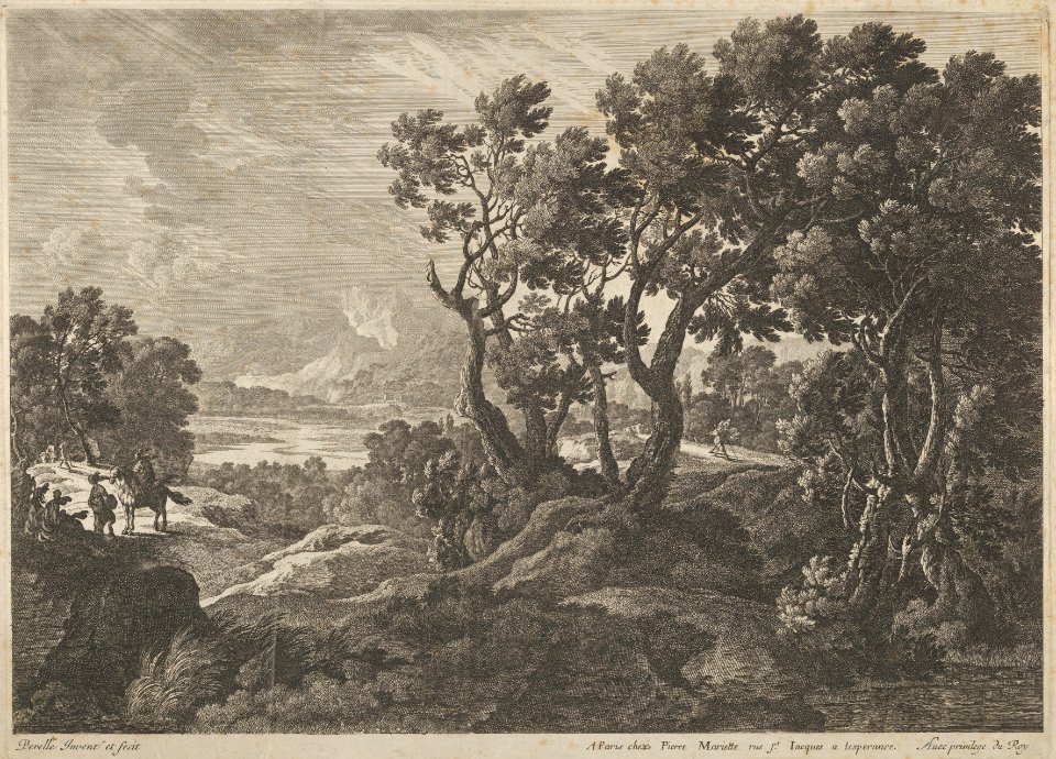 A landscape with travellers at the left MET DP837493