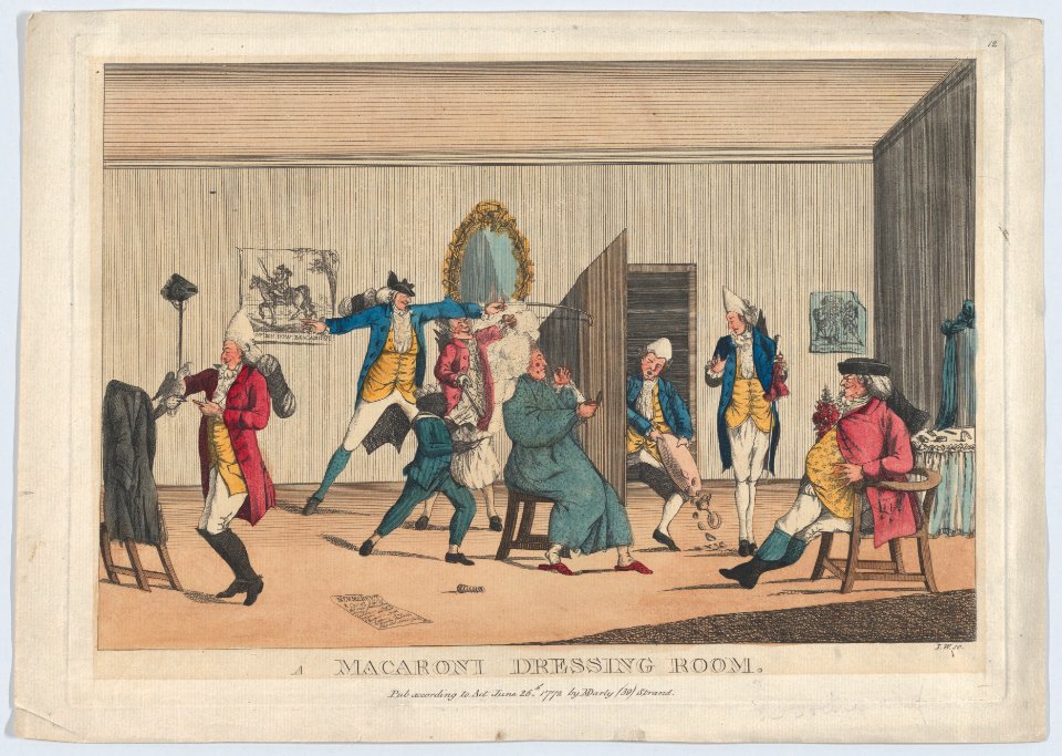 A Macaroni Dressing Room MET DP879281
