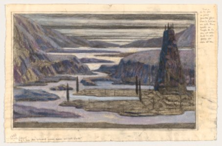 A Landscape, possibly a stage set design MET DP856505