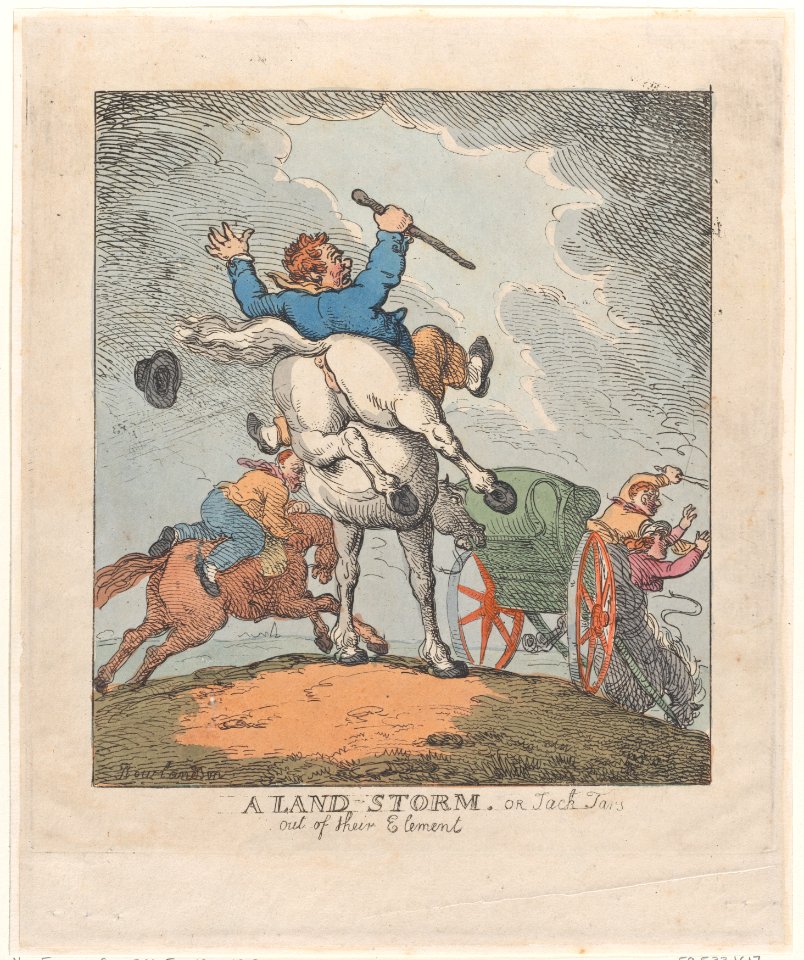 A Land Storm, or Jack Tars Out of Their Element MET DP881081