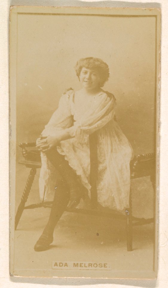 Ada Melrose, from the Actresses series (N245) issued by Kinney Brothers to promote Sweet Caporal Cigarettes MET DP859106