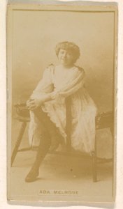 Ada Melrose, from the Actresses series (N245) issued by Kinney Brothers to promote Sweet Caporal Cigarettes MET DP859106