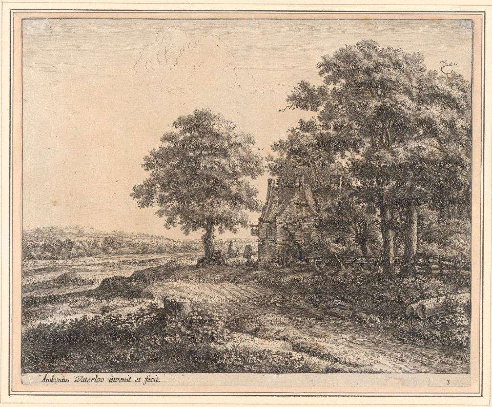 A Large Linden Tree Before an Inn MET DP876270