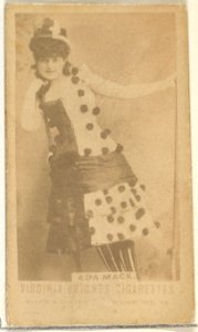 Ada Mack, from the Actors and Actresses series (N45, Type 1) for Virginia Brights Cigarettes MET DP829656