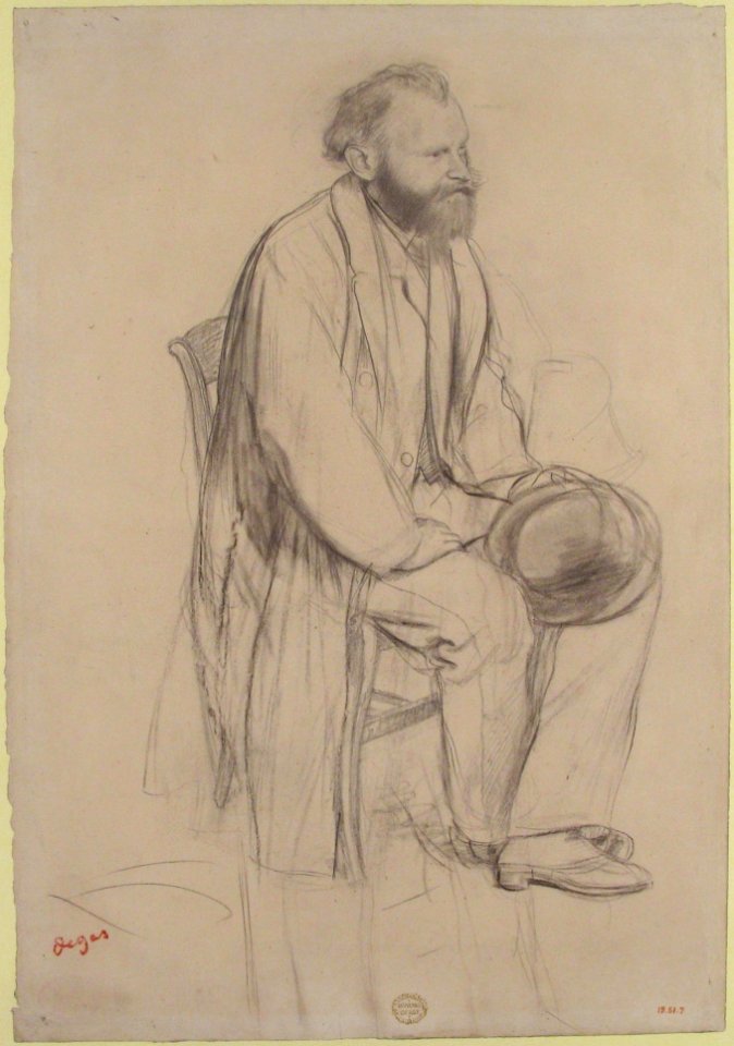Édouard Manet, Seated, Holding His Hat MET 19.51.7
