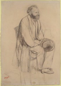 Édouard Manet, Seated, Holding His Hat MET 19.51.7