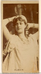 Albain, from the Actors and Actresses series (N45, Type 8) for Virginia Brights Cigarettes MET DP831361