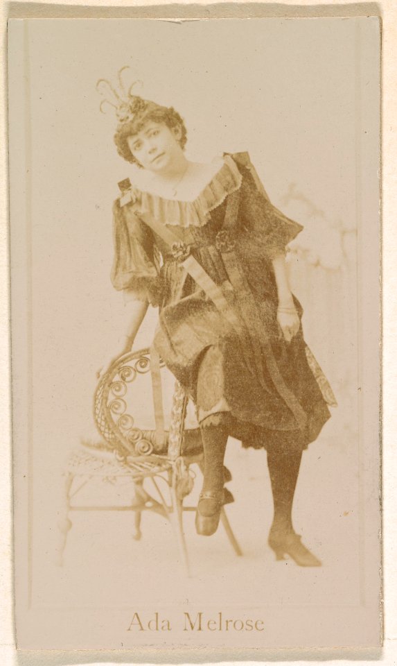 Ada Melrose, from the Actresses series (N245) issued by Kinney Brothers to promote Sweet Caporal Cigarettes MET DP859112