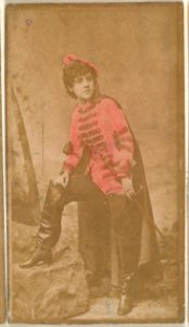 Actress wearing military costume, from the Actresses series (N668) MET DPB869855