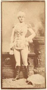 Actress wearing military-inspired costume, from the Actresses series (N668) MET DPB869939