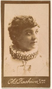 Actress wearing ruffled collar, from the Actresses series (N664) promoting Old Fashion Fine Cut Tobacco MET DPB869533