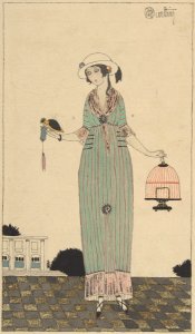 A Lady Feeding a Bird MET DP807597