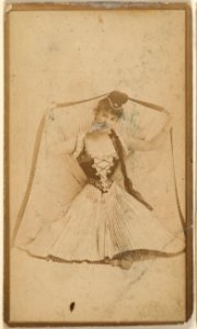 Actress wearing pleated skirt, from the Actresses series (N668) MET DPB869857
