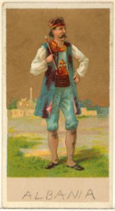 Albania, from the Natives in Costume series (N16), Teofani Issue, for Allen & Ginter Cigarettes Brands MET DP834861