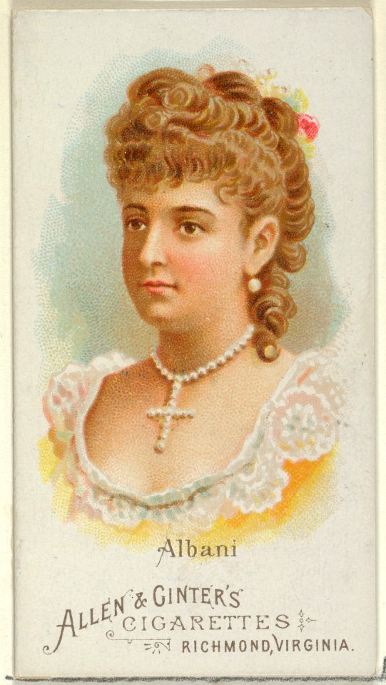 Albani, from World's Beauties, Series 1 (N26) for Allen & Ginter Cigarettes MET DP838047