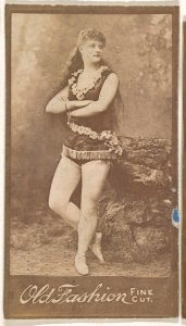 Actress standing with arms crossed, from the Actresses series (N664) promoting Old Fashion Fine Cut Tobacco MET DPB869651
