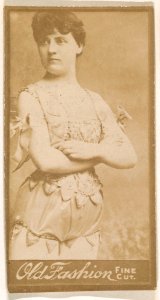 Actress standing with arms crossed, from the Actresses series (N664) promoting Old Fashion Fine Cut Tobacco MET DPB869568