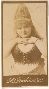 Actress wearing pointed cap, from the Actresses series (N664) promoting Old Fashion Fine Cut Tobacco MET DPB869548