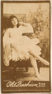Actress seated in chair, from the Actresses series (N664) promoting Old Fashion Fine Cut Tobacco MET DPB869799