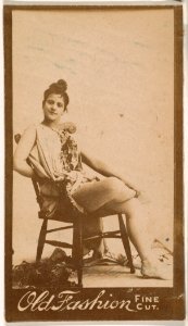 Actress seated in chair, from the Actresses series (N664) promoting Old Fashion Fine Cut Tobacco MET DPB869804