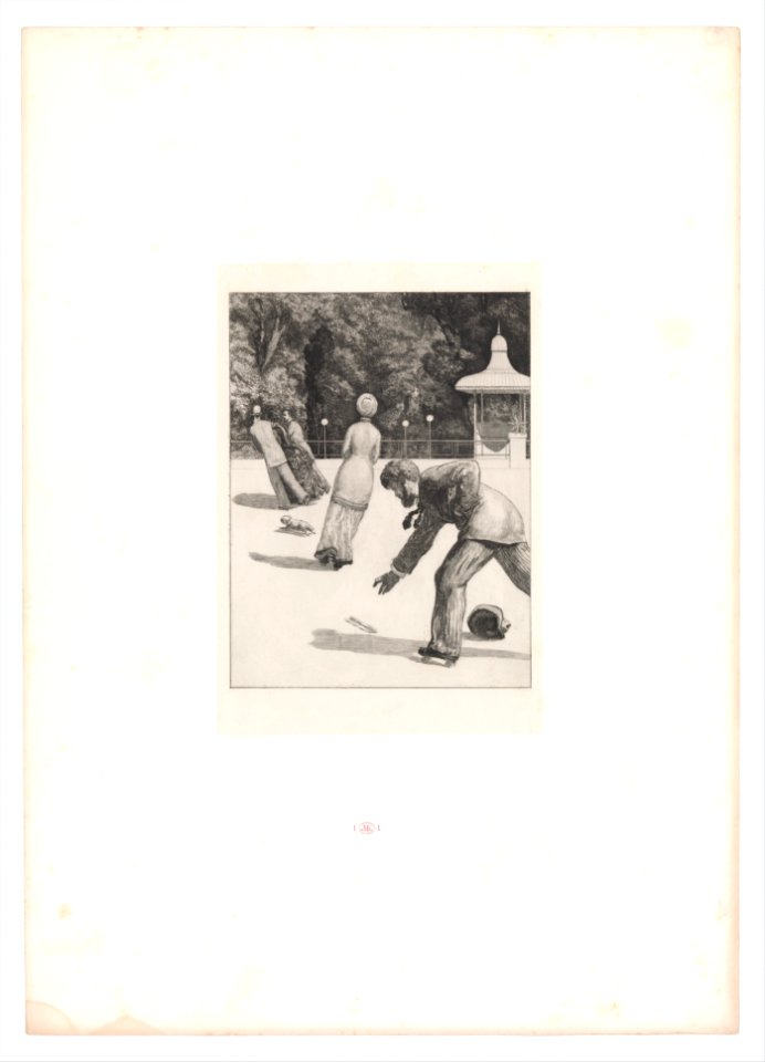 Action (plate two from Paraphrase on the Finding of a Glove), Max Klinger, 1881