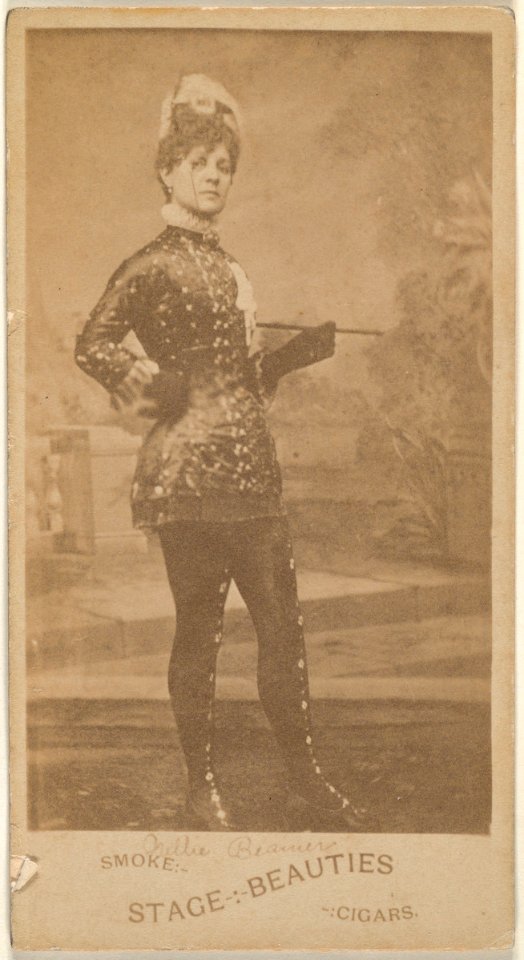 Actress standing with hand on hip, from the Actresses series (N666) to promote Stage Beauties Cigars MET DPB869848
