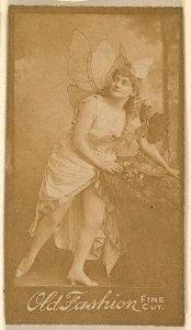 Actress wearing costume with wings, from the Actresses series (N664) promoting Old Fashion Fine Cut Tobacco MET DPB869649