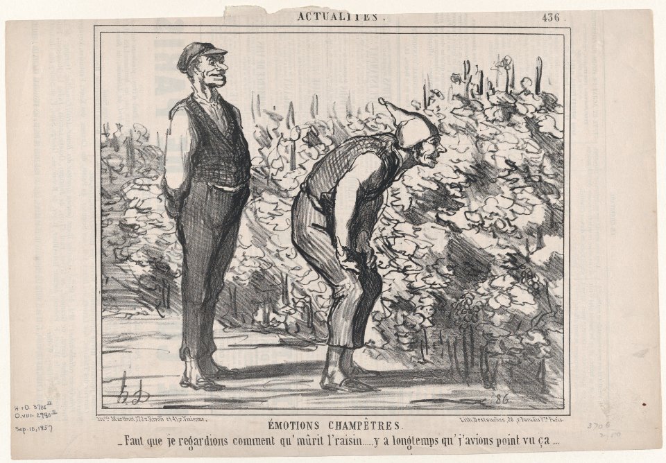 Émotions Champêtres, from Actualités, published in Le Charivari, September 10, 1857 MET DP876665