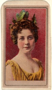 Actress wearing crown of leaves, from the Actresses series (T176) issued by Sweet Caporal Cigarettes MET DP842611