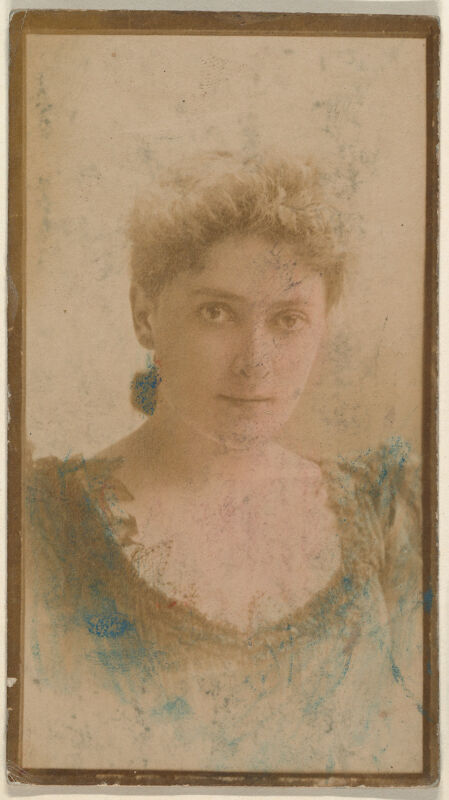 Actress wearing dress with dark bodice, from the Actresses series (N668) MET DPB869918
