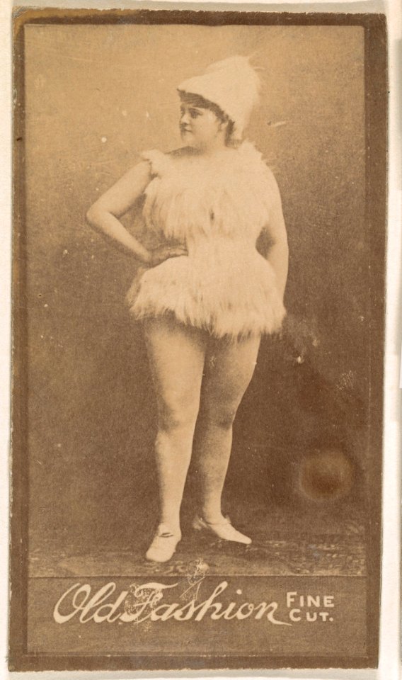 Actress wearing feathered costume, from the Actresses series (N664) promoting Old Fashion Fine Cut Tobacco MET DPB869726