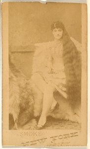 Actress with knee-length hair, from the series Actresses (N674), promoting New York Dandies MET DPB870010