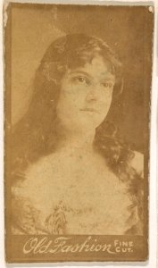 Actress with long hair, from the Actresses series (N664) promoting Old Fashion Fine Cut Tobacco MET DPB869529