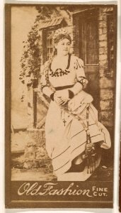 Actress with long braid, from the Actresses series (N664) promoting Old Fashion Fine Cut Tobacco MET DPB869728