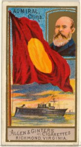 Admiral, China, from the Naval Flags series (N17) for Allen & Ginter Cigarettes Brands MET DP834907
