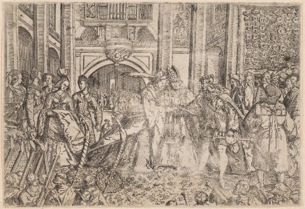 A princely wedding performed by a bishop MET DP874739