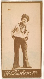 Actress wearing sailor costume, from the Actresses series (N664) promoting Old Fashion Fine Cut Tobacco MET DPB869637