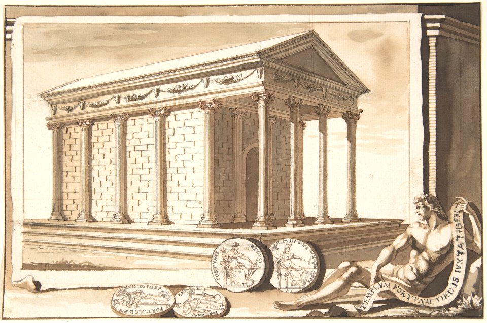 A Reconstruction of the Temple of Fortuna MET DP800278