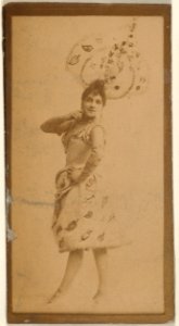 Actress wearing costume with elaborate headpiece, from the Actresses series (N668) MET DPB869986