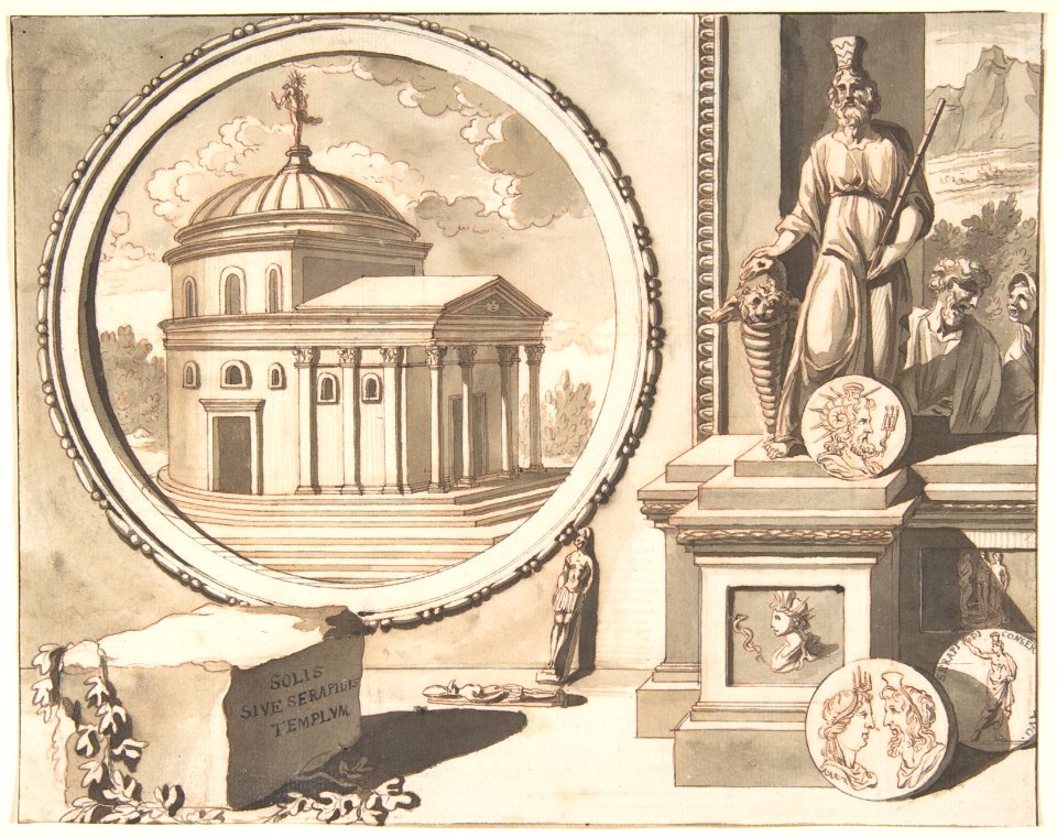 A Recontruction of the So-Called Temple of Serapidis MET DP800273