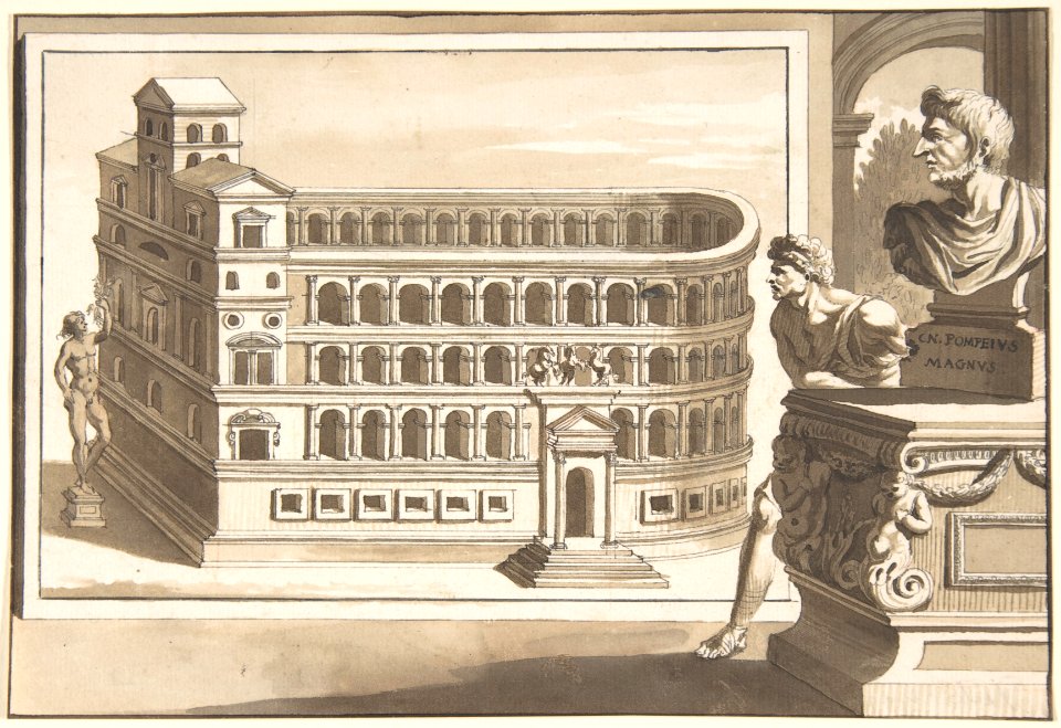 A Reconstruction of the Theatre of Pompey MET DP800272