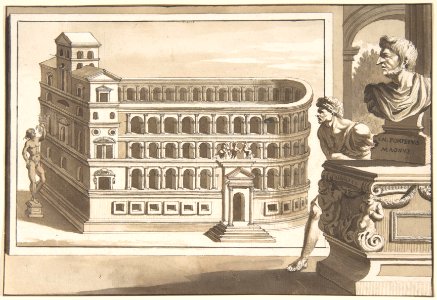 A Reconstruction of the Theatre of Pompey MET DP800272