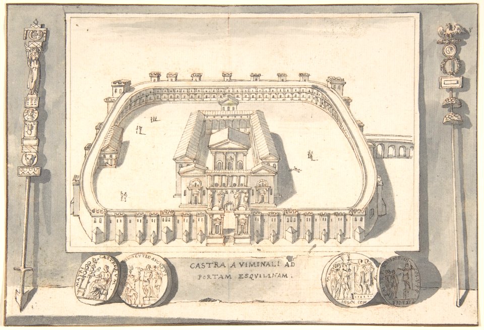 A Reconstruction of a Castle on the Viminal Hill at the Esqualine Gate MET DP800275