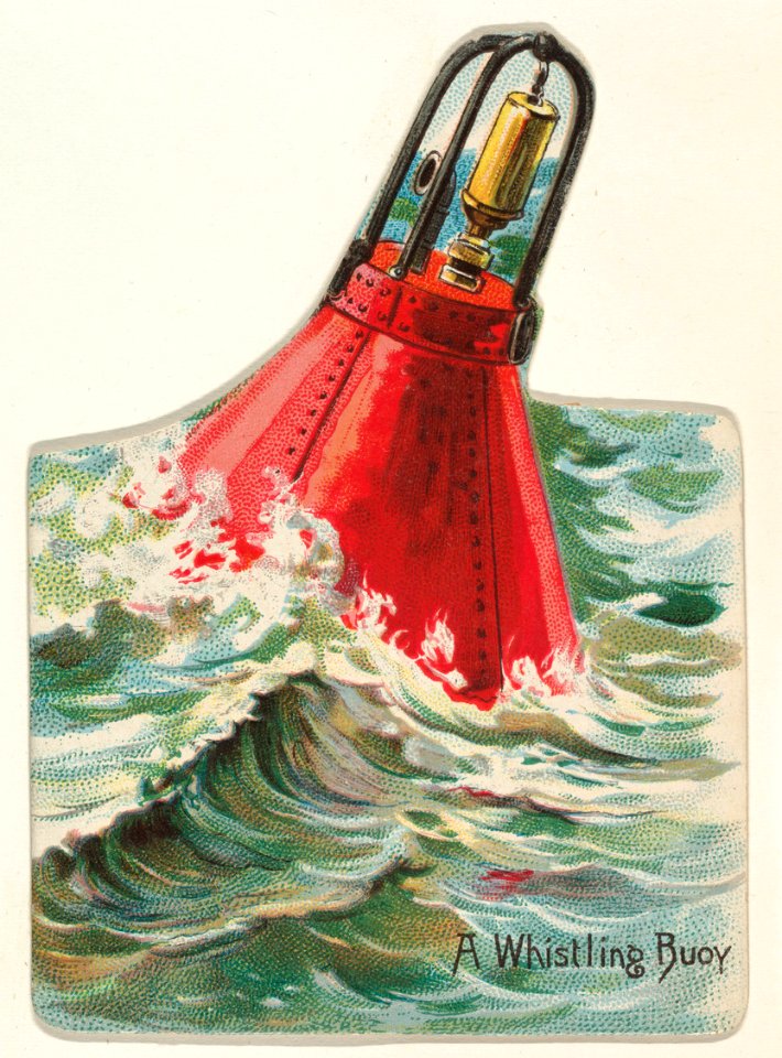 A Whistling Buoy, from the Lighthouses series (N119) issued by Duke Sons & Co. to promote Honest Long Cut Tobacco MET DPB873706