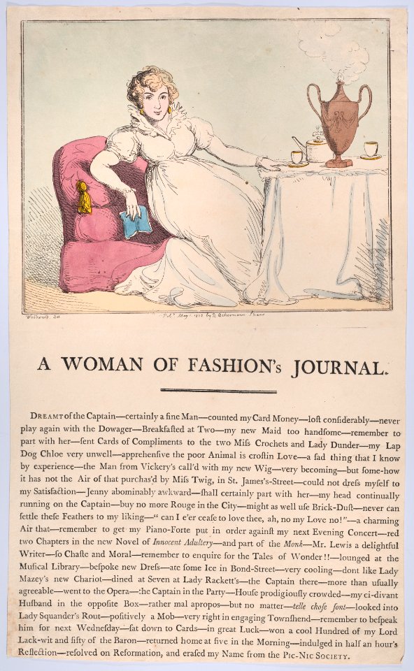 A Woman of Fashion's Journal MET DP881790