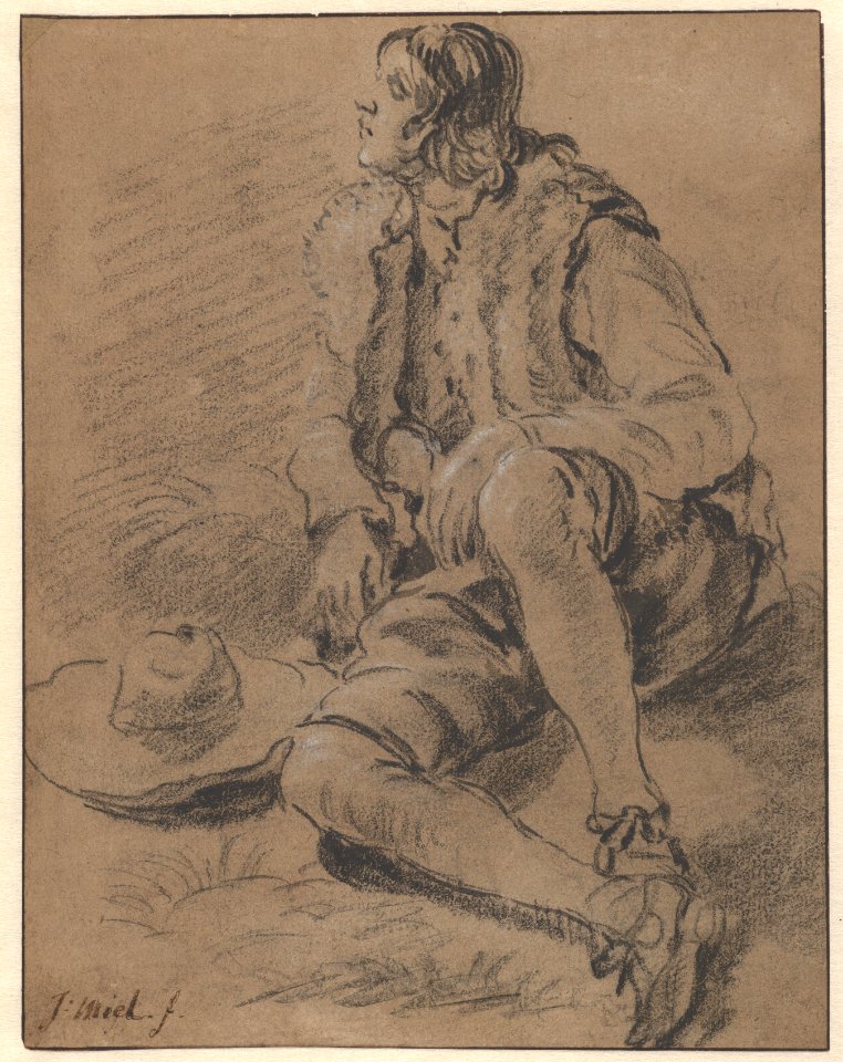 A Young Man Seated on the Ground MET DP835850