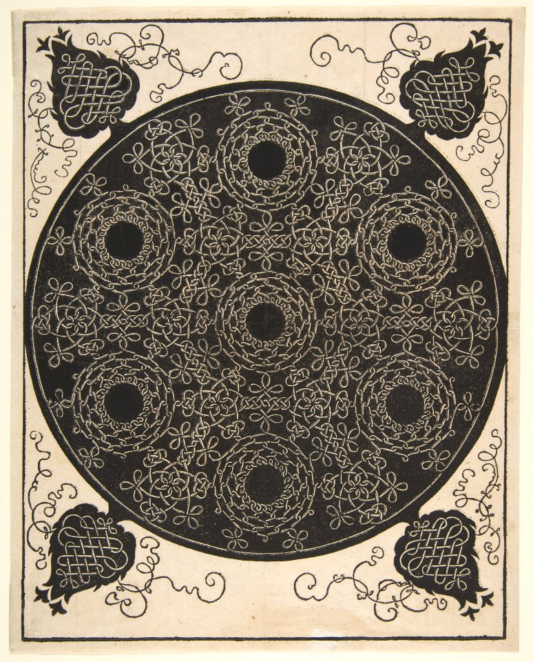 “The Sixth Knot”. Interlaced Roundel with Seven Wreaths MET DP816466
